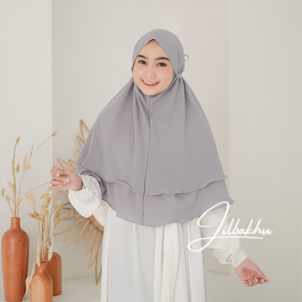 Jilbab bergo instan hijab nonpet kerudung double layer diamond