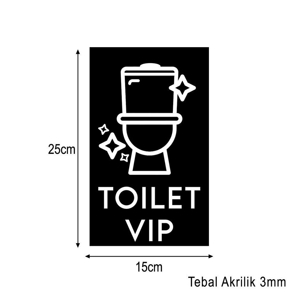 Toilet Sign Board Akrilik Printing