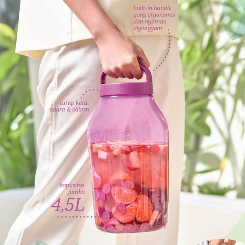 Tupperware universal jar - botol air minum - botol infus water