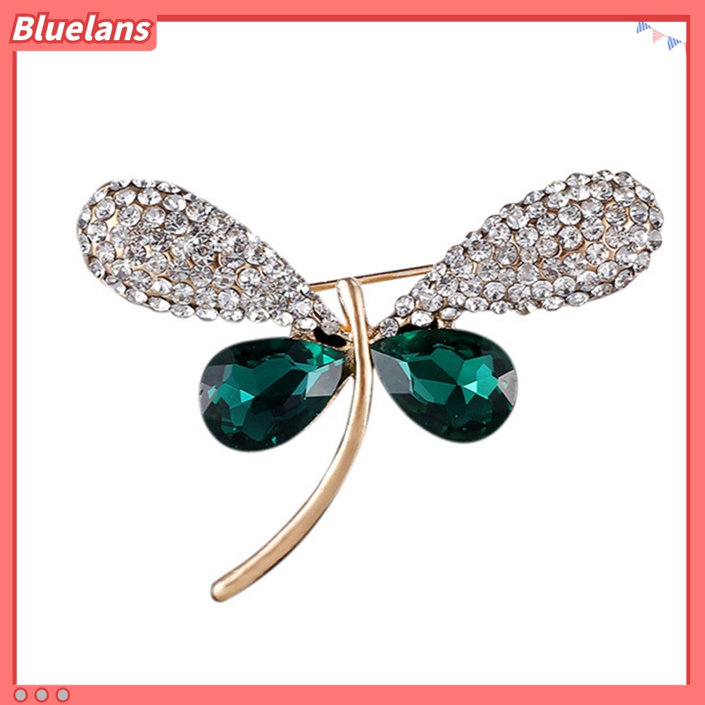 Bluelans Lovely Women Dragonfly Rhinestone Brooch Pin Breastpin Jewelry Scarf Accessory