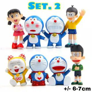 Action Figure Doraemon Nobita Shizuka Jaiko Giant Miniatur Topper Pajangan Shopee Indonesia
