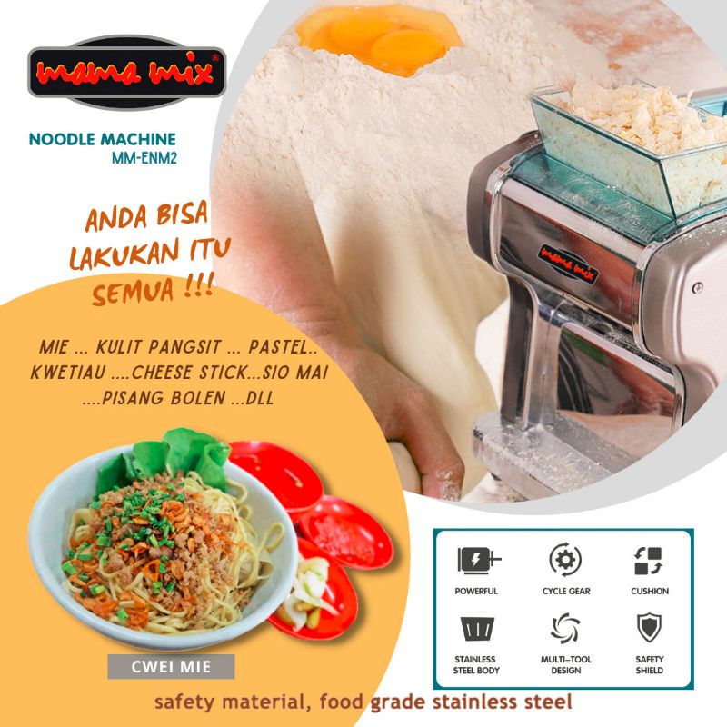 [HEAVY DUTY] Mamamix Noodle Maker Machine Gilingan Mie Watt Kecil Motor Besar