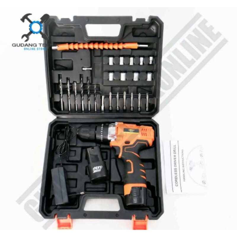 XENON CDID707 Bor Beton Charger 14.4V Cordless Impact Drill 2 Baterai CDID 707 murah dan berkualitas