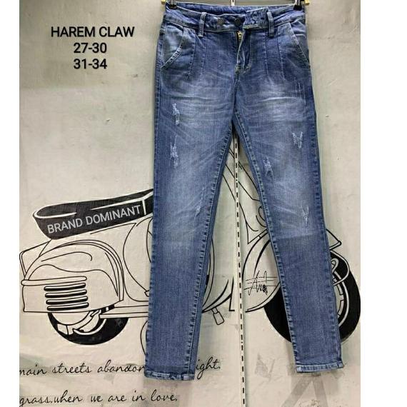 CELANA JEANS HAREM CLAW DOMINANT PREMIUM IMPORT SZ 27-34 "MW.10Jn22ᴷ"