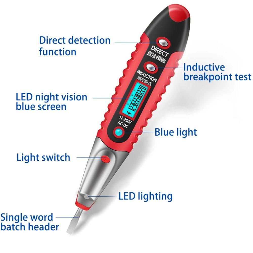 POPULAR Populer Tester Pen Presisi Tinggi LCD Display Alat Tester Pensil