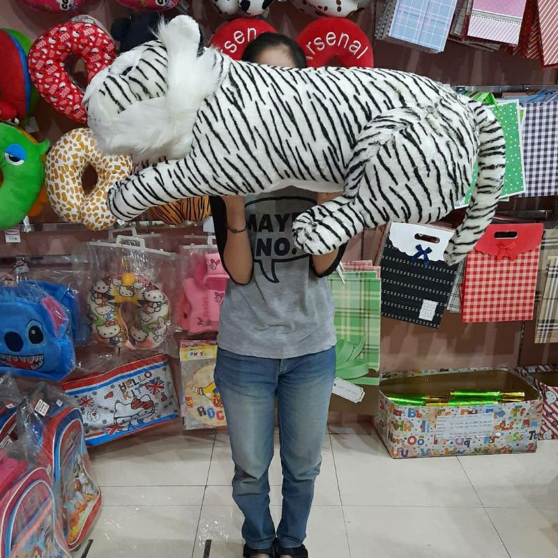 BONEKA HARIMAU MACAN PUTIH JUMBO