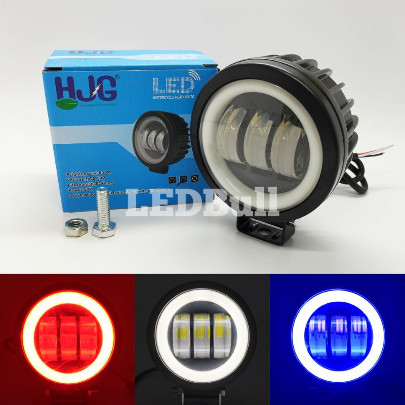 Lampu tembak Daymaker mini 3 mata Led cree cwl k30 bulat hjg