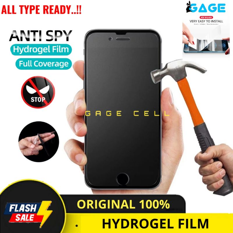 Hydrogel Film Anti Spy Matte Iphone 6 6s 7 8 Plus Anti Gores Full Layar Screen Cover Premium