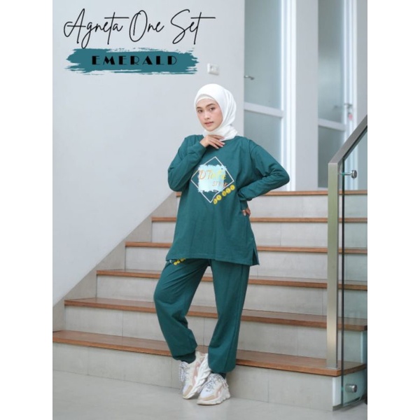 Setelan Celana Kaos Combed D'tieFa Style / Set Goes