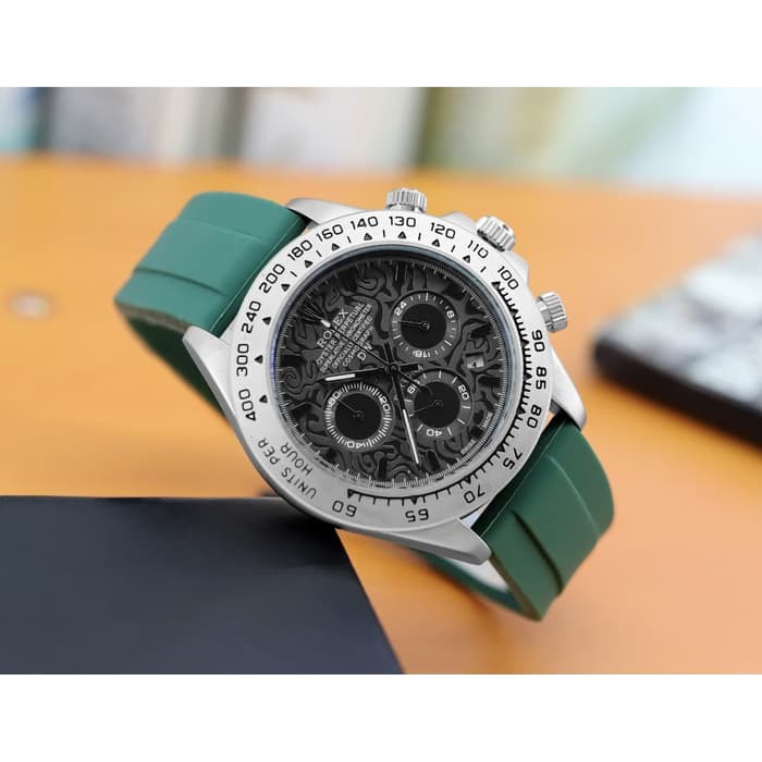 JAM TANGAN PRIA ROLEX ORIGINAL RUBBER CHRONO ACTIVE ANALOG COWOK ANTI AIR ADA 3 WARNA GRATIS ONGKIR
