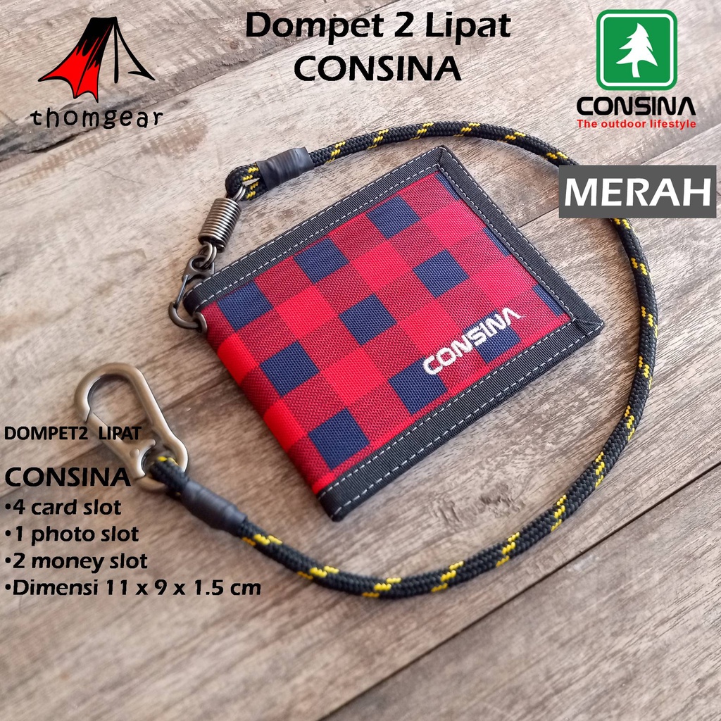 Thomgear Consina Dompet Kanvas Dompet Lipat Consina Original