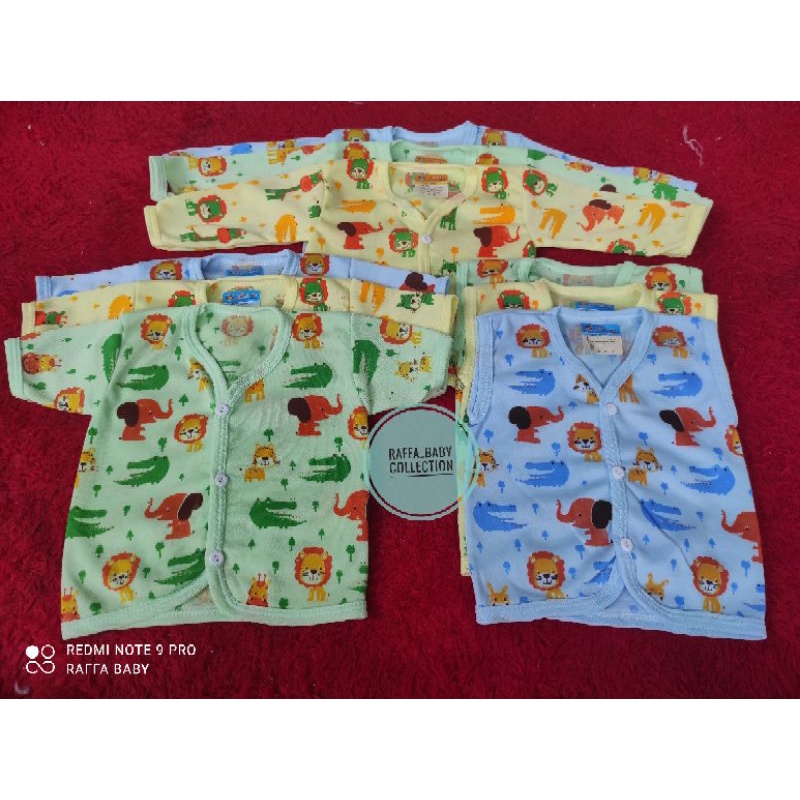 PAKET 3pcs BAJU BAYI MOTIF ANIMAL