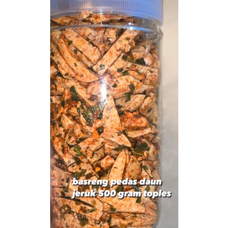 

basreng pedas daun jeruk toples