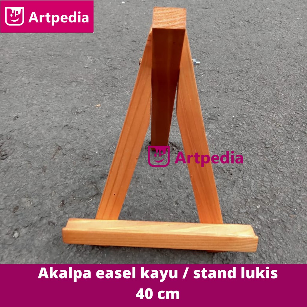 

Akalpa Easel Kayu / Esael Lukis / Stand Lukis Stand Lukis Maximal Canvas 40 CM