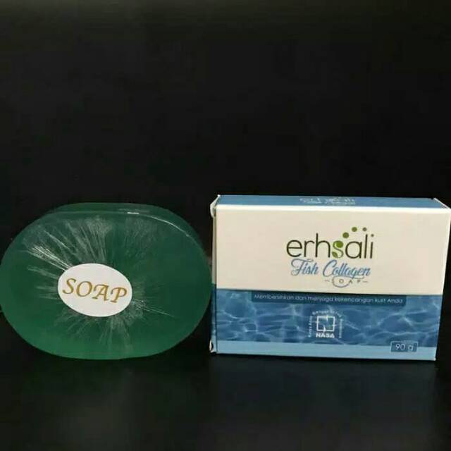sabun kesehatan wajah erhsali fish collagen ori nasa