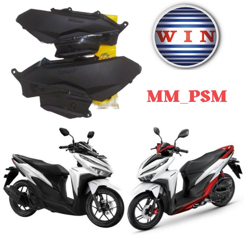 COVER BODY BELAKANG KASAR SAMBUNGAN BODY BELAKANG BODY KECIL VARIO 125 150 NEW LED 2018-2022 MEREK WIN SEPASANG KANAN KIRI