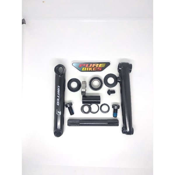 Crank Bmx United - Crank set united 170mm RHD 48spindle Mid bb set19mm-Crank Sepeda United-BMX Crank