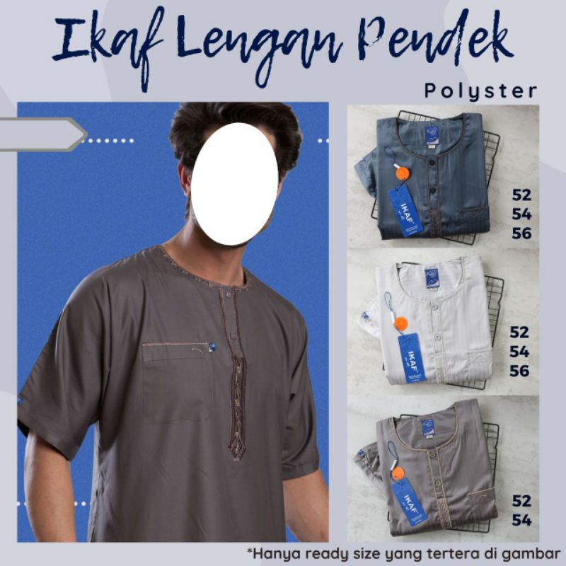 Jubah Ikaf Lengan Pendek