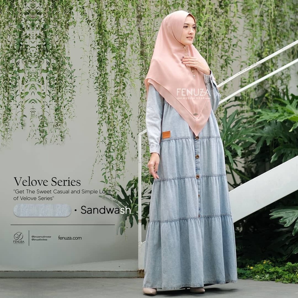 GAMIS VELOVE DRESS BY FENUZA
