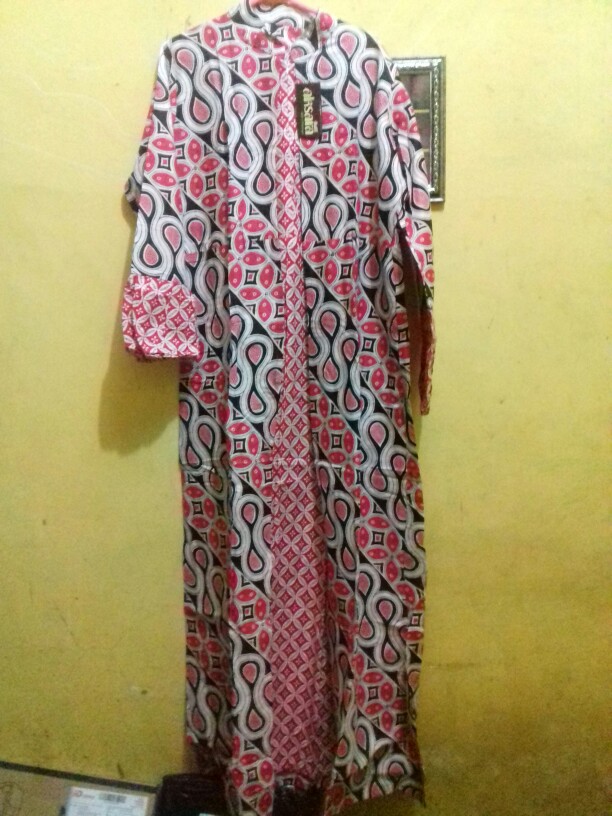 Gamis Batik Modern Murah Model Terbaru Ori Batik Pekalongan, Batik Tulis Cap Kombinasi Balotelli Xxl