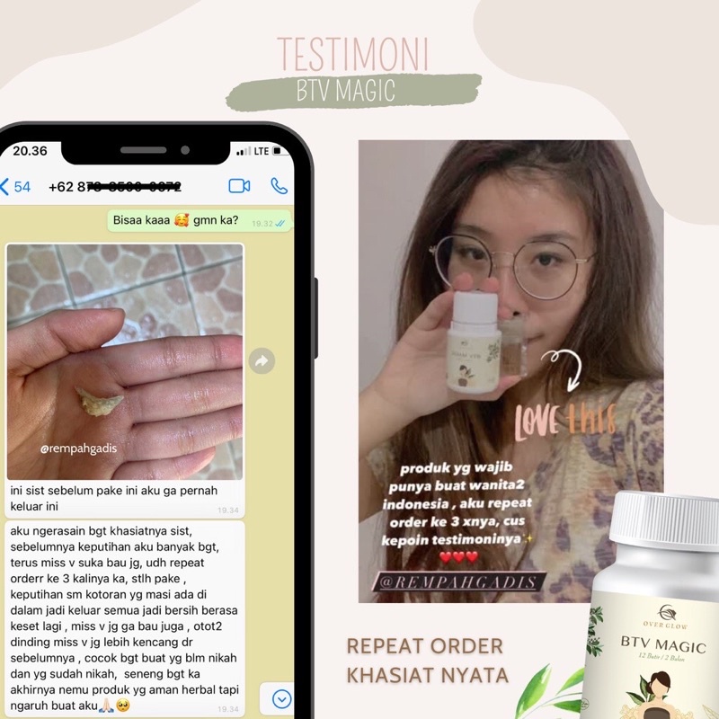 Jamu Pil Perapat BTV MAGIC Virgin Original obat Keputihan Kewanitaan