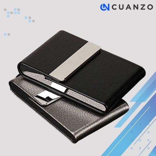 Kotak Bungkus Rokok Elegan Leather Cigarete Case / Kotak Rokok Aklrilik Unik Murah / Tempat Penyimpanan Case Rokok  Isi 20 Batang / Bungkus Roko Mild Keren / Wadah Rokok Keren Rokok Kretek / Kotak Rokok Kulit Stainless Steel Polos Elegan Anti Air Original