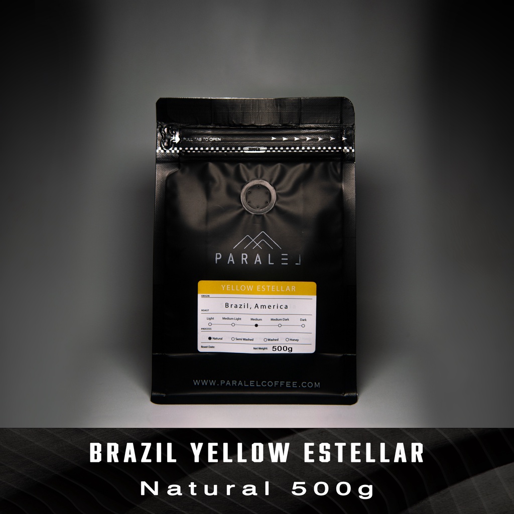 

Brazil Yellow Estellar Arabica Cattura 500g Single Origin biji kopi coffee beans