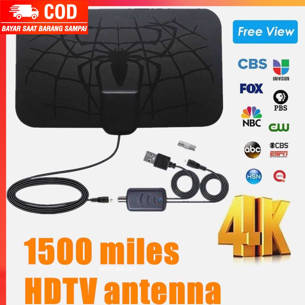 (100% BARANG ORI) Taffware Antena TV Digital DVB-T2 High Gain 25dB + Amplifier TFL-D146