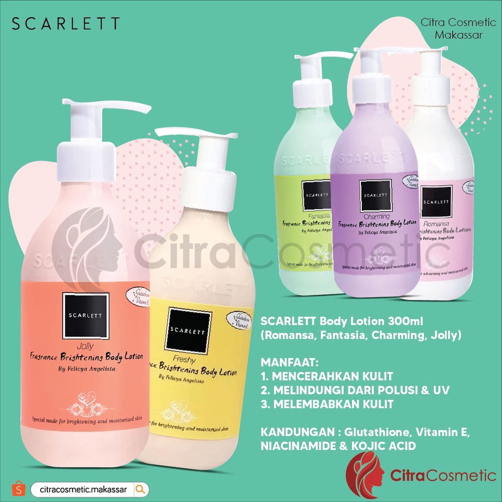 Scarlett Body &amp; Hair Care 300 Ml Body Lotion | Shower Scrub | Body Scrub | Hair Care