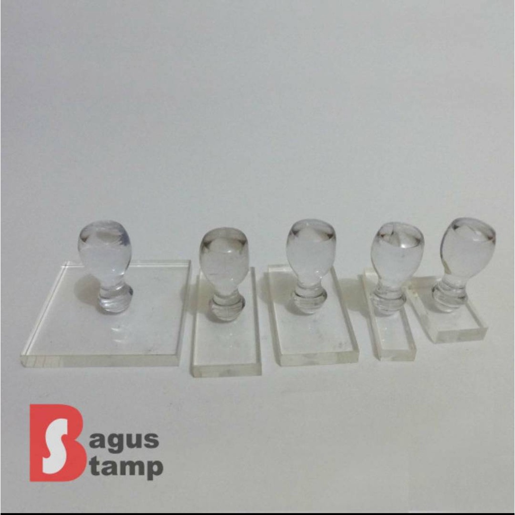

Stempel Gagang Acrylic Akrilik Manual Custom Design Bak Terpisah