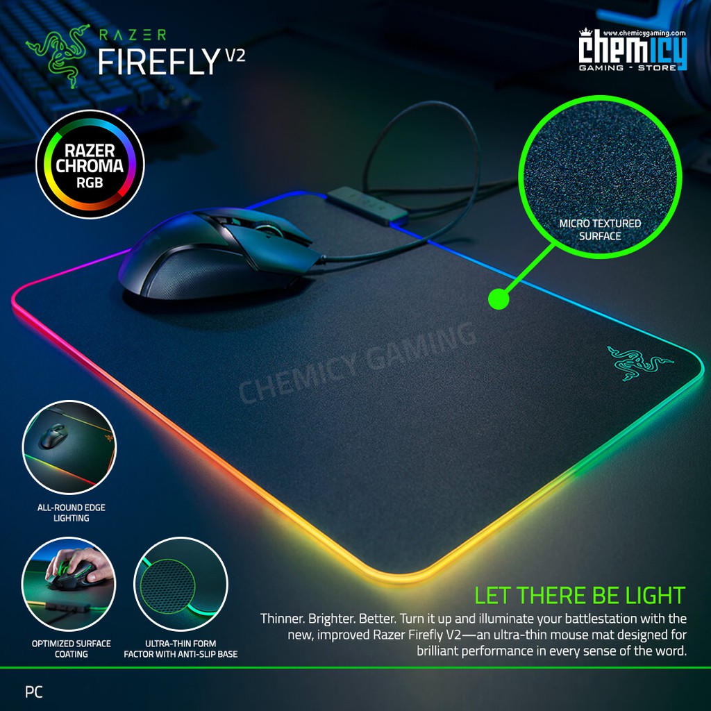 Razer Firefly V2 RGB Hard Gaming Mousepad