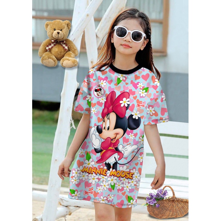 RILLO - DASTER ANAK PEREMPUAN MOTIF FULL PRINT / DRESS UMUR 1-8 TAHUN