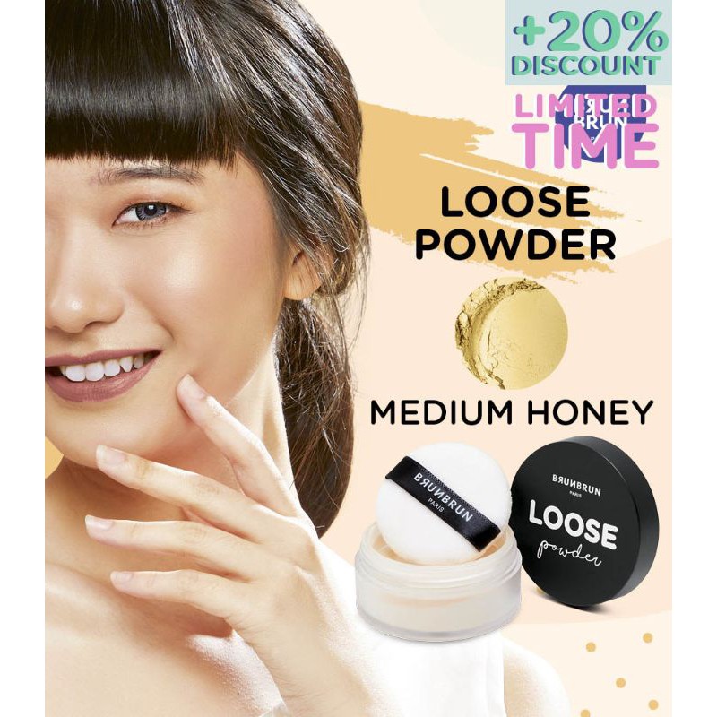 Bedak atau LOOSE POWDER BRUNBRUN PARIS