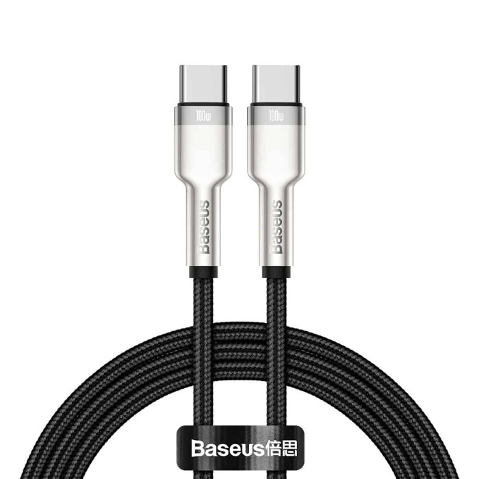 BASEUS Kabel Cafule Series Metal Data Cable C to C 100W 2m - CATJK-D0