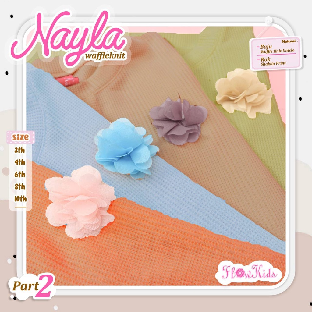 Setelan anak Skirt Nayla Waffle Knit by Flowkids