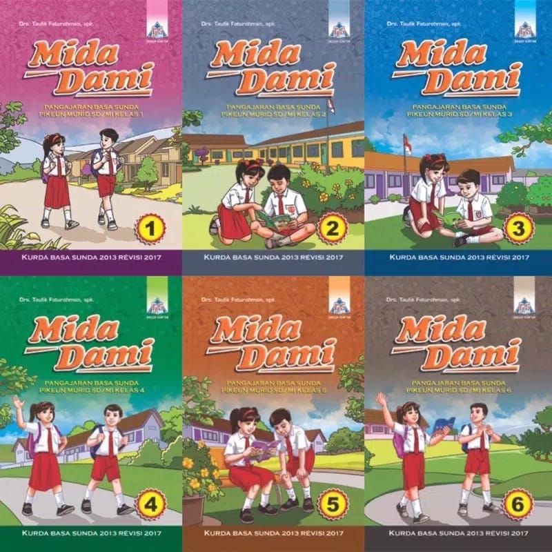 BUKU MIDA DAMI KELAS 1 2 3 4 5 6 SD | BAHASA SUNDA KELAS SD PENERBIT GEGER SUNTEN