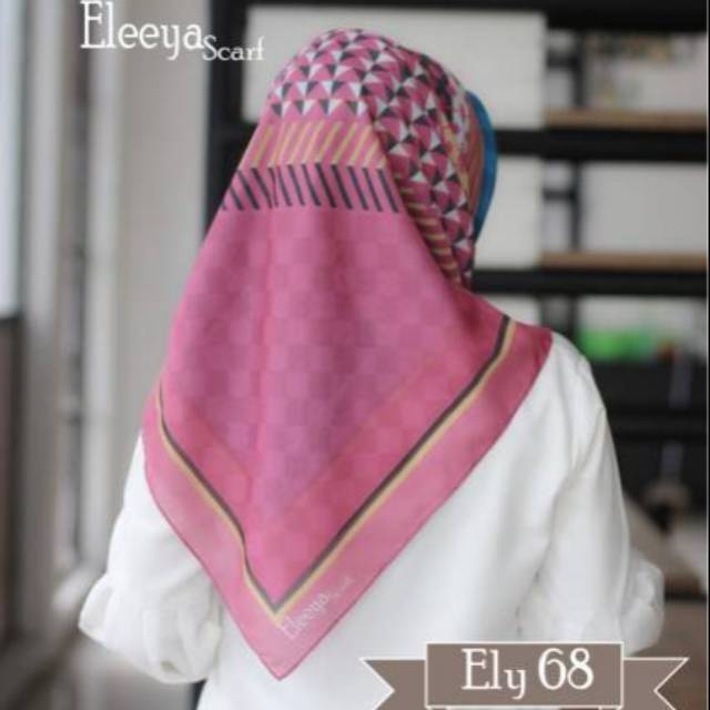 HIJAB SEGIEMPAT MOTIF ELY 68 II Eleeya Scarf