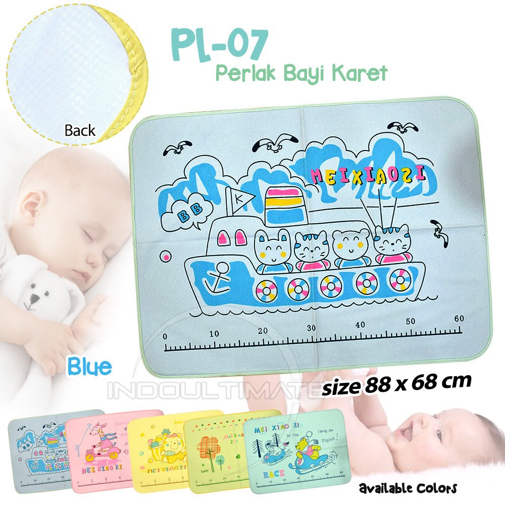 Perlak Bayi Waterproof PL-07 (72 cm x 53 cm) Alas Ompol Bayi Perlak Karet Jumbo Perlak Ompol