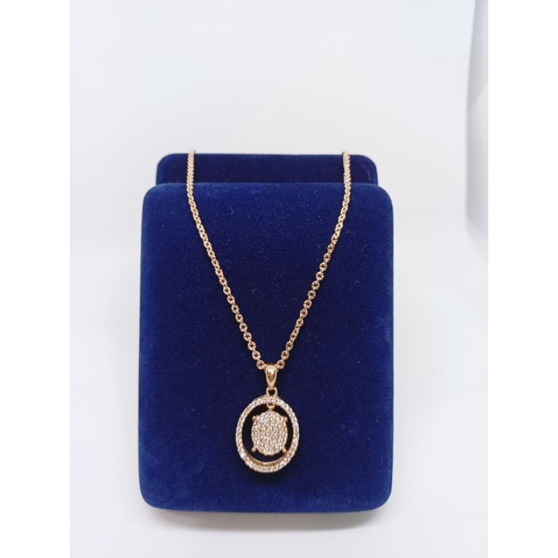 kalung nori ukir silver925 +liontin oval corr mp gant oval full mp/ kalung perak asli lapis mas