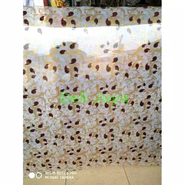 Fiber Penutup Pagar Ventilasi Alas Meja Motif Batik Tebal 0.7mm Tinggi 1M