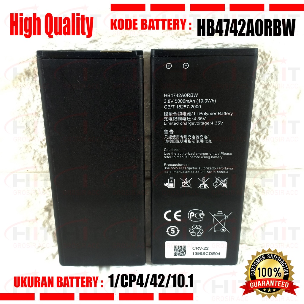 Baterai Battery Honor 3C H30-T00 / H30-T10 / HB4742A0RBW