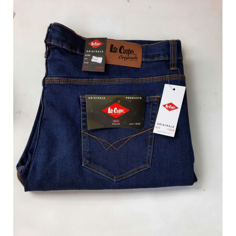 CELANA JEANS PRIA JUMBO/ BAHAN MELAR BIG SIZE