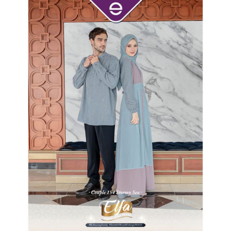 BAJU COUPLE GAMIS&KOKO TERMURAH | ETHICA COUPLE 154 STORMY SEA | KAGUMI 263 | KAHFI 238