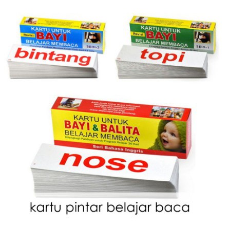 KARTU PINTAR BELAJAR BACA/ Kartu Belajar Baca Untuk Bayi Dan Balita