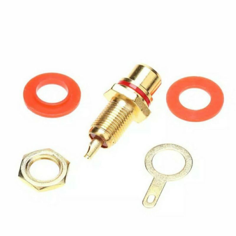 SOKET RCA GOLD / TERMINAL RCA 1 PIN / TEMPAT RCA BERSINGAH