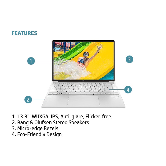 HP Pavilion Aero 13-be0000AU - R5-5600U, 16GB, 512GB SSD, 13.3&quot;, W10