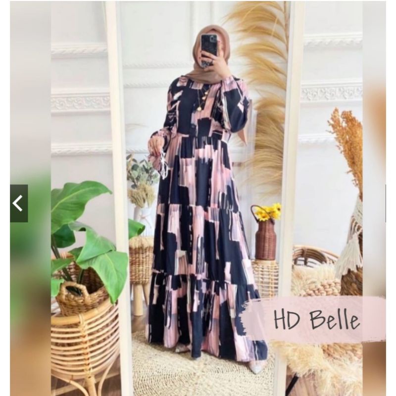 Gamis Jumbo / Dress Muslim wanita / Maxy dress muslim / Gamis Wanita busui friendly-Dress fello dusty