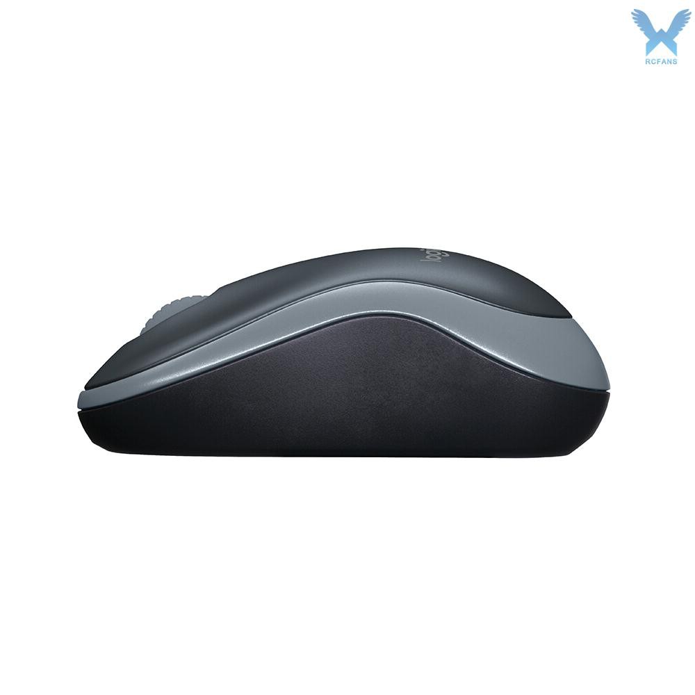 Logitech M185 Wireless Wifi Mouse Ergonomic Silent Mobile Computer Mouse With 2 4g Receiver Grey Shopee Indonesia