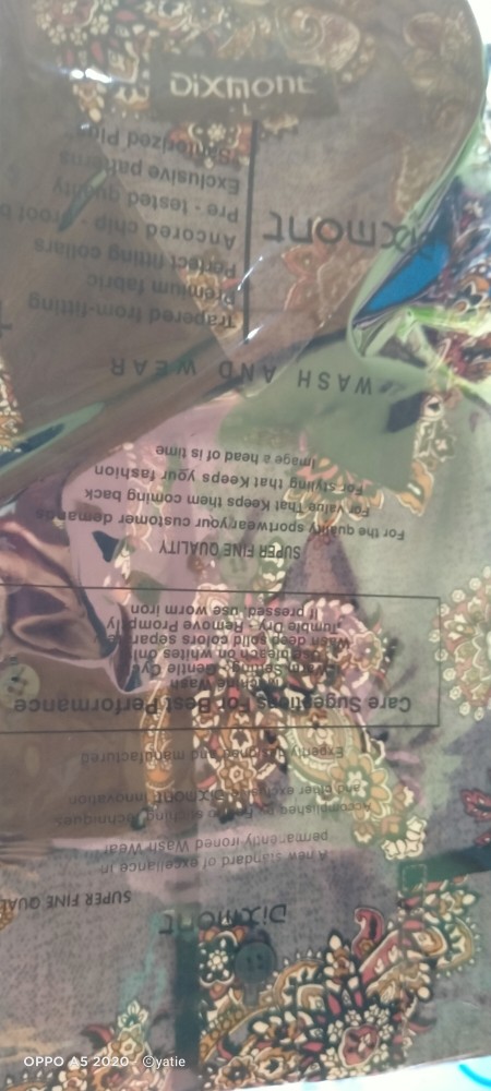 Kemeja Batik Pria Lengan Panjang Bl58 Katun Motif Modern Dixmont Semi Slimfit Premium