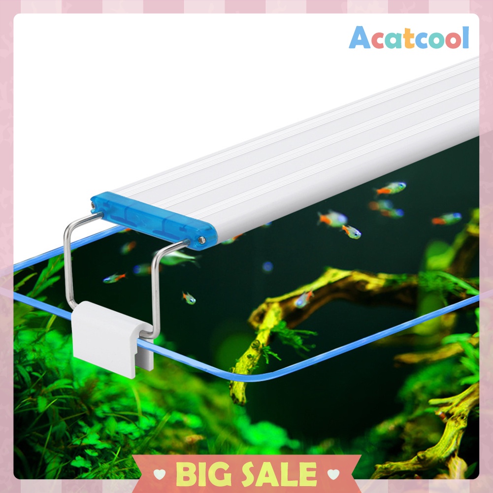 Aquarium Light LED Fish Tank Slim Clip Lamp Plant Grow Lighting 18-58cm US